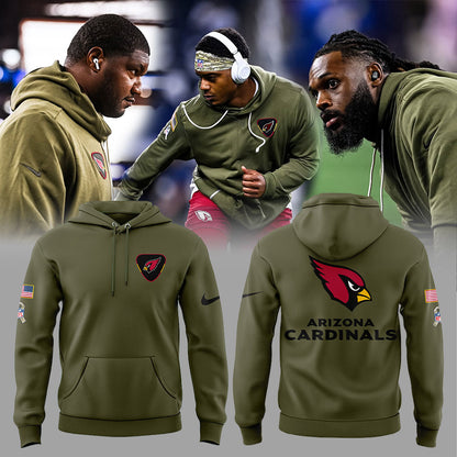 A.Cardinals Salute to Service Limited Edition 2025 Combo Hoodie