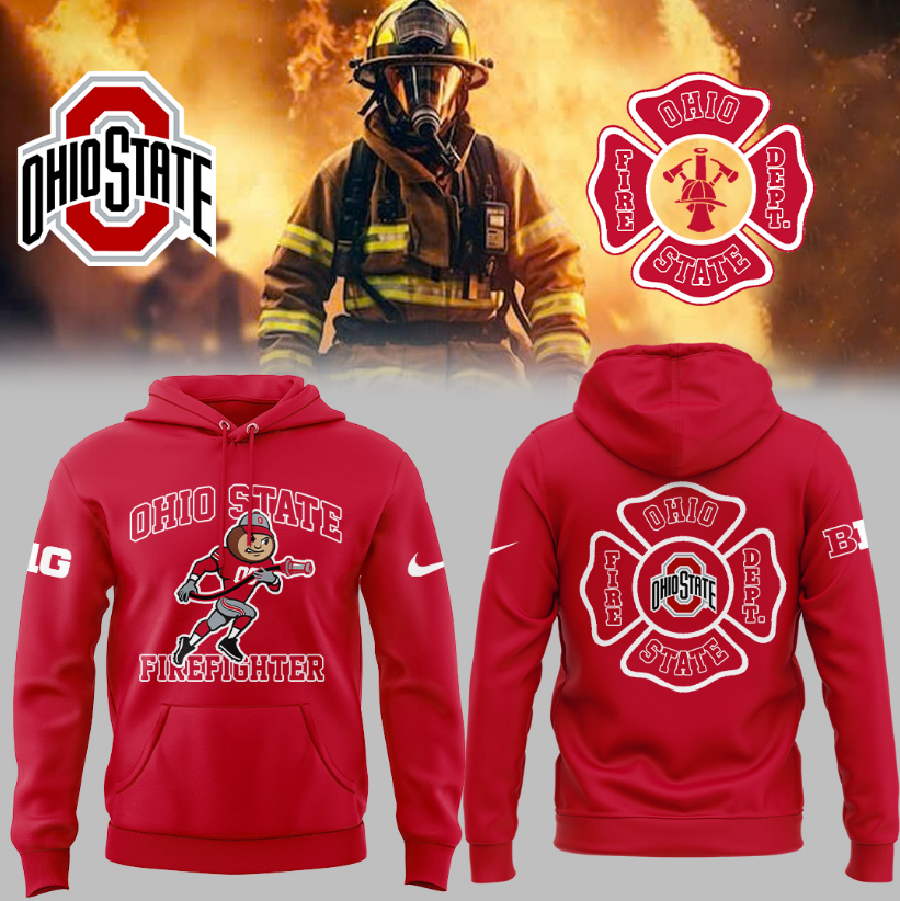 Ohio State x Firefighter Appreciation Day 2025 Hoodie