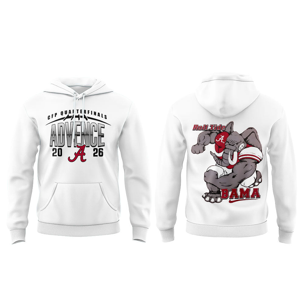 . Alabama WAY BACK TO ADVANCE Red Hoodie