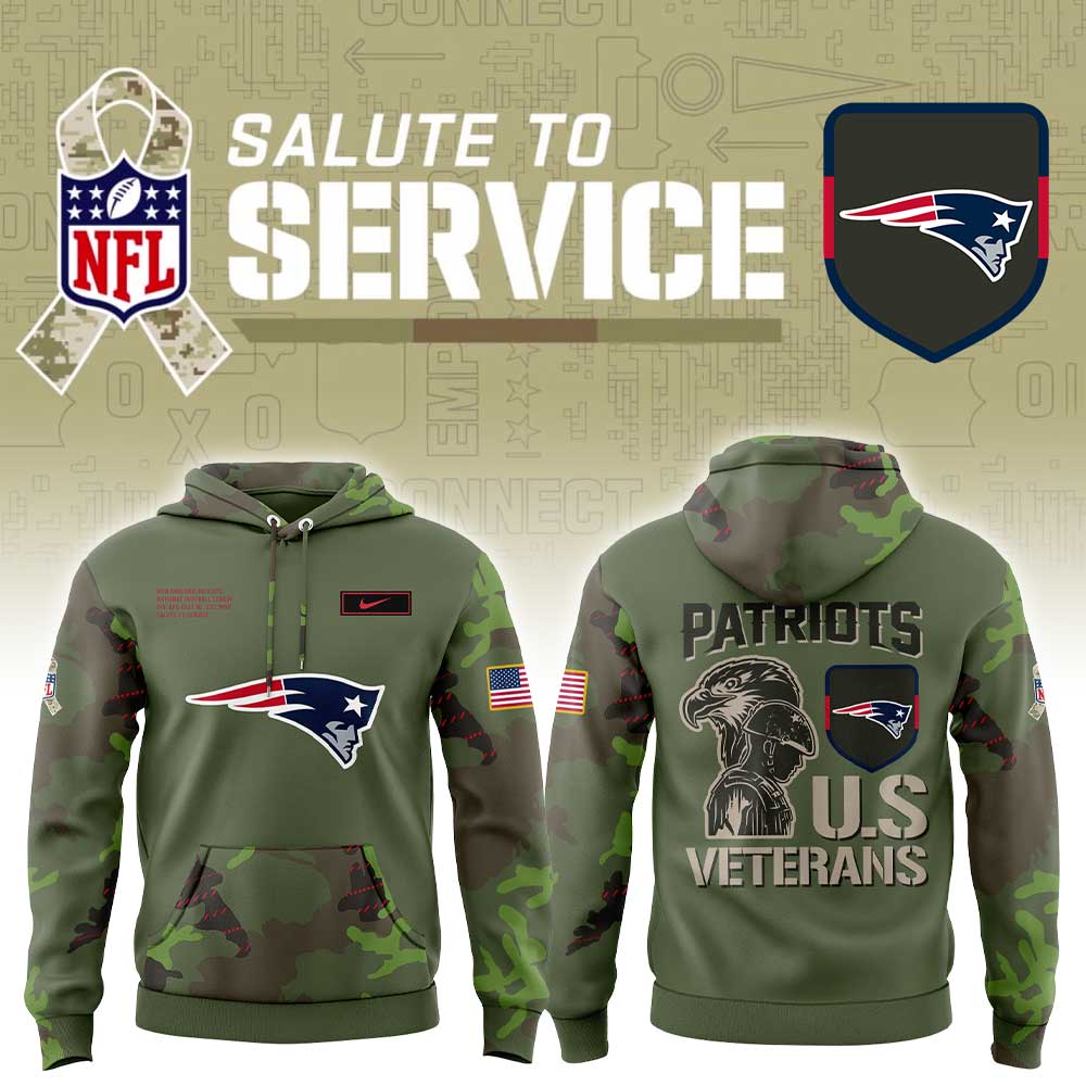NE Patriots Military Appreciation Legend 2025 Combo Hoodie