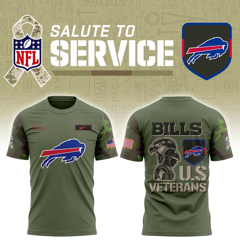 B Bills Military Appreciation Legend 2025 Combo Shirt