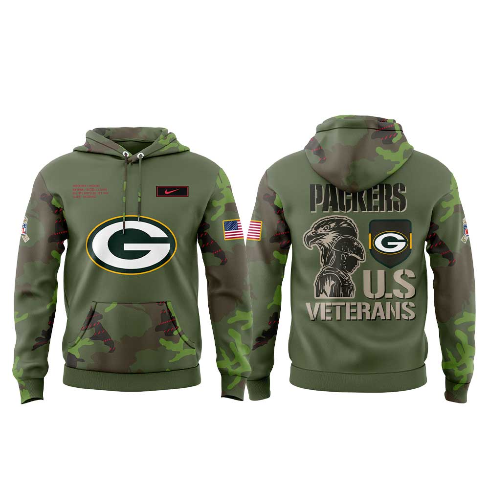 GB Packers Military Appreciation Legend 2025 Combo Hoodie