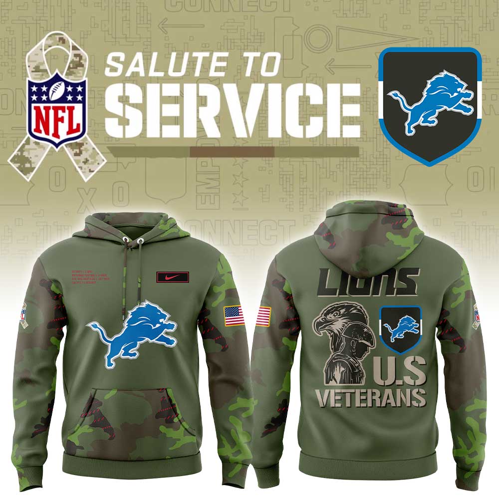 D Lions Military Appreciation Legend 2025 Combo Hoodie