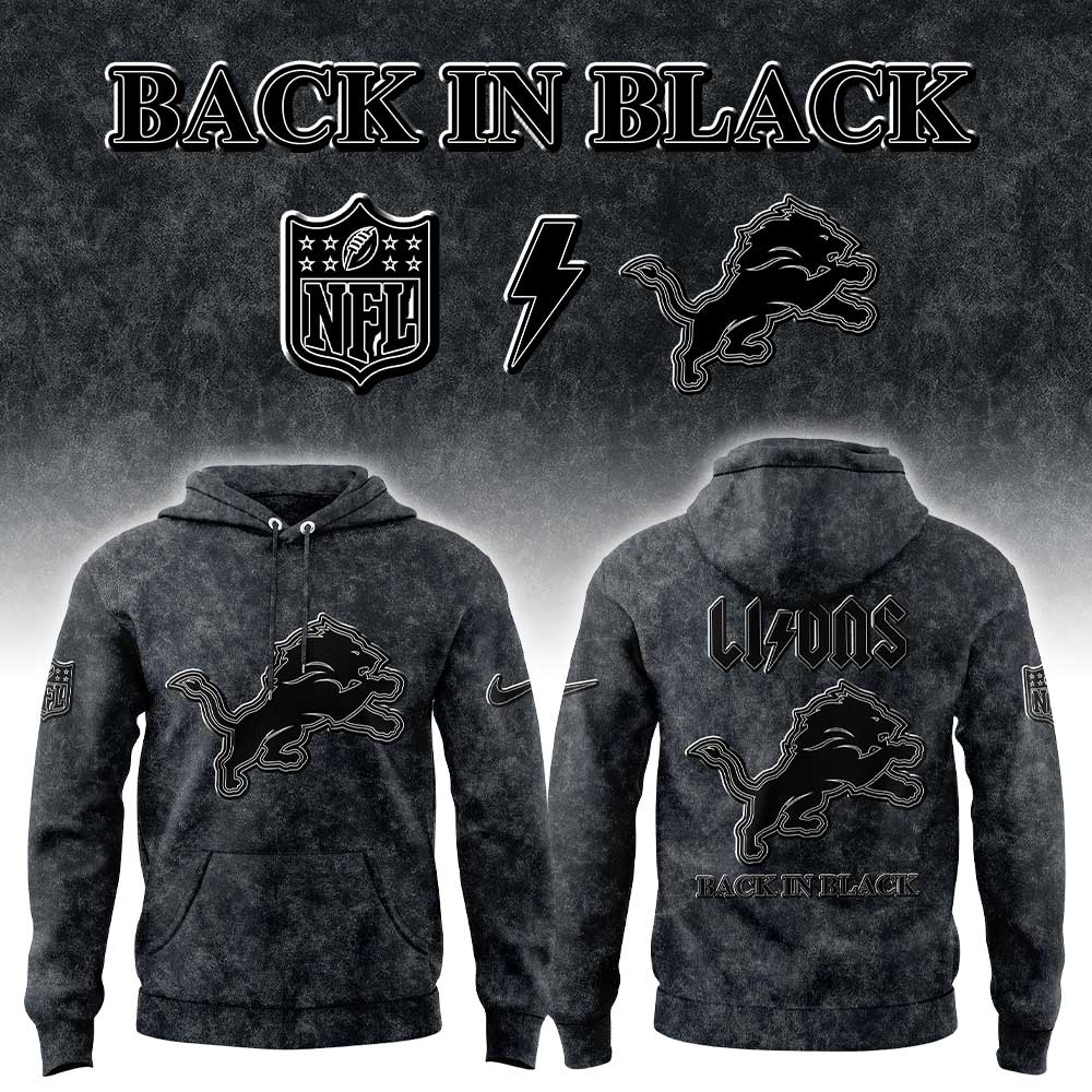 D Lions Back in Black 2025 Combo Hoodie