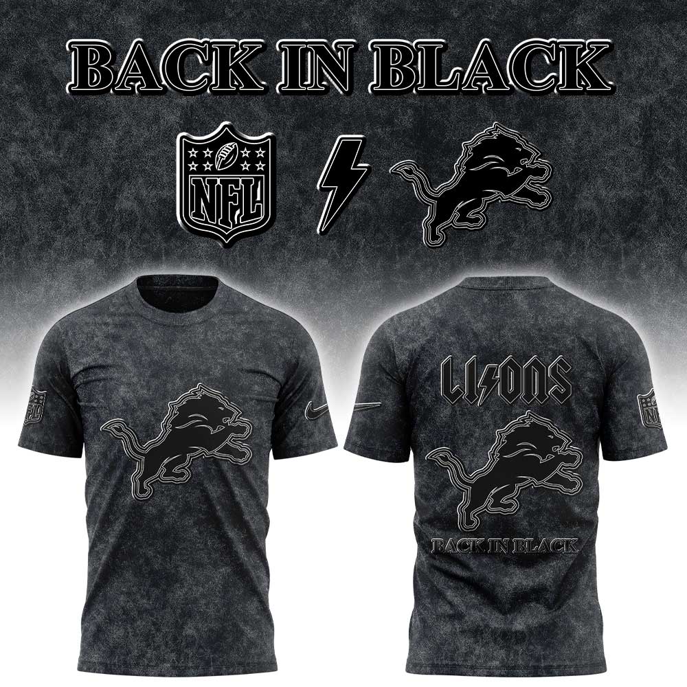 D Lions Back in Black 2025 Combo Shirt
