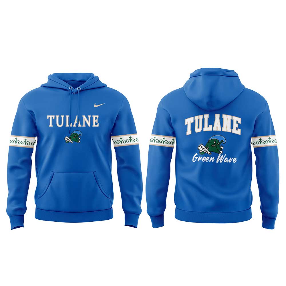 .Tulane Football Our First City Edition Uniform 2025 Combo Hoodie