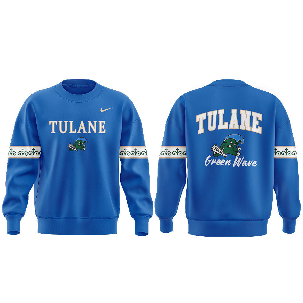 .Tulane Football Our First City Edition Uniform 2025 Combo Sweatshirt