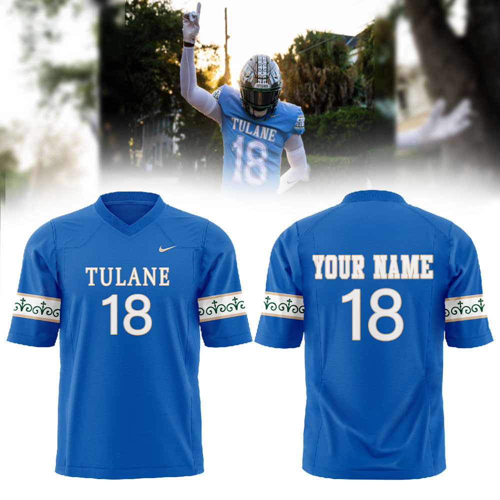 .Tulane Football Our First City Edition Uniform 2025 Combo Jersey Custom Name, Number For Fans