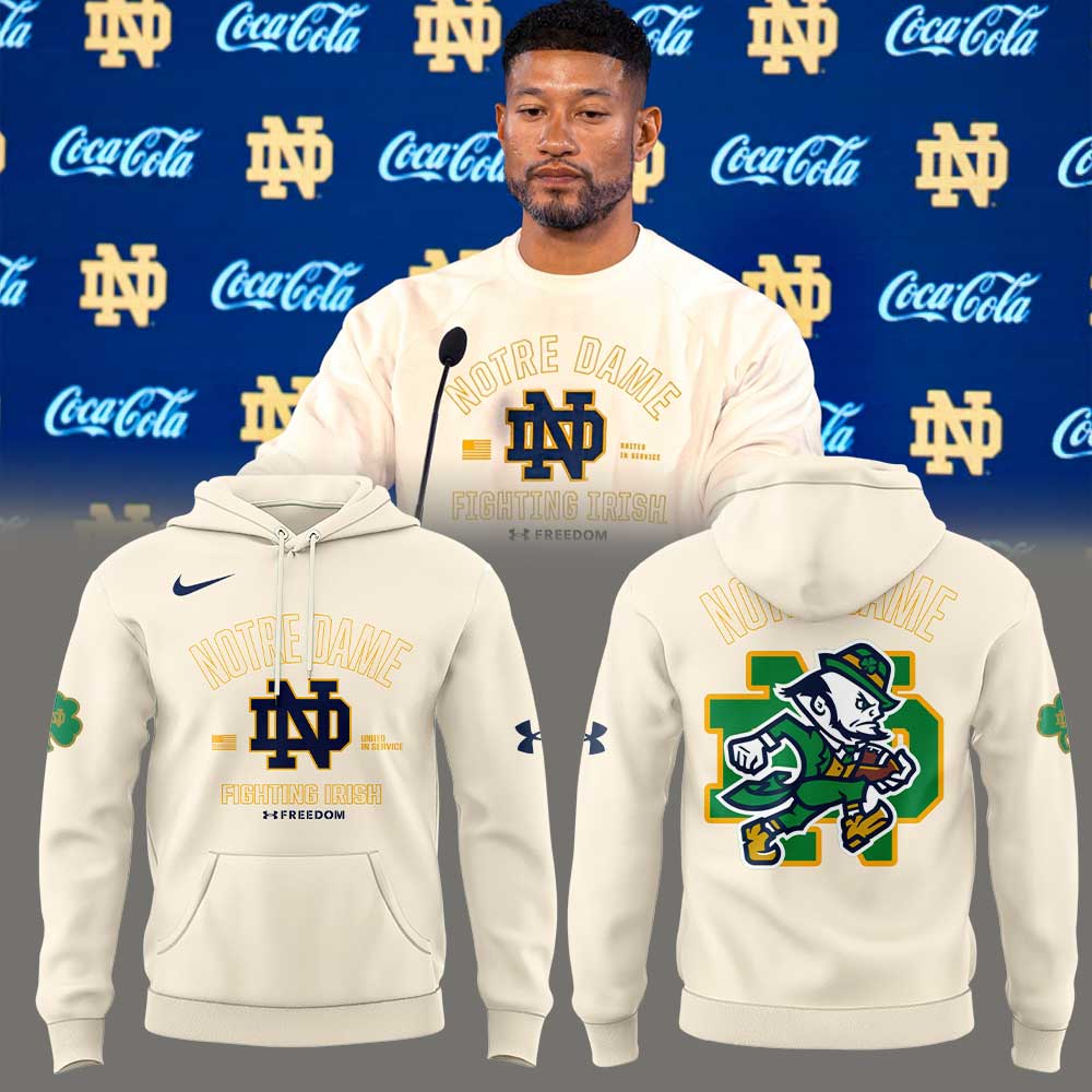 Notre Dame Football Coach Marcus Freeman 2025 Combo Hoodie