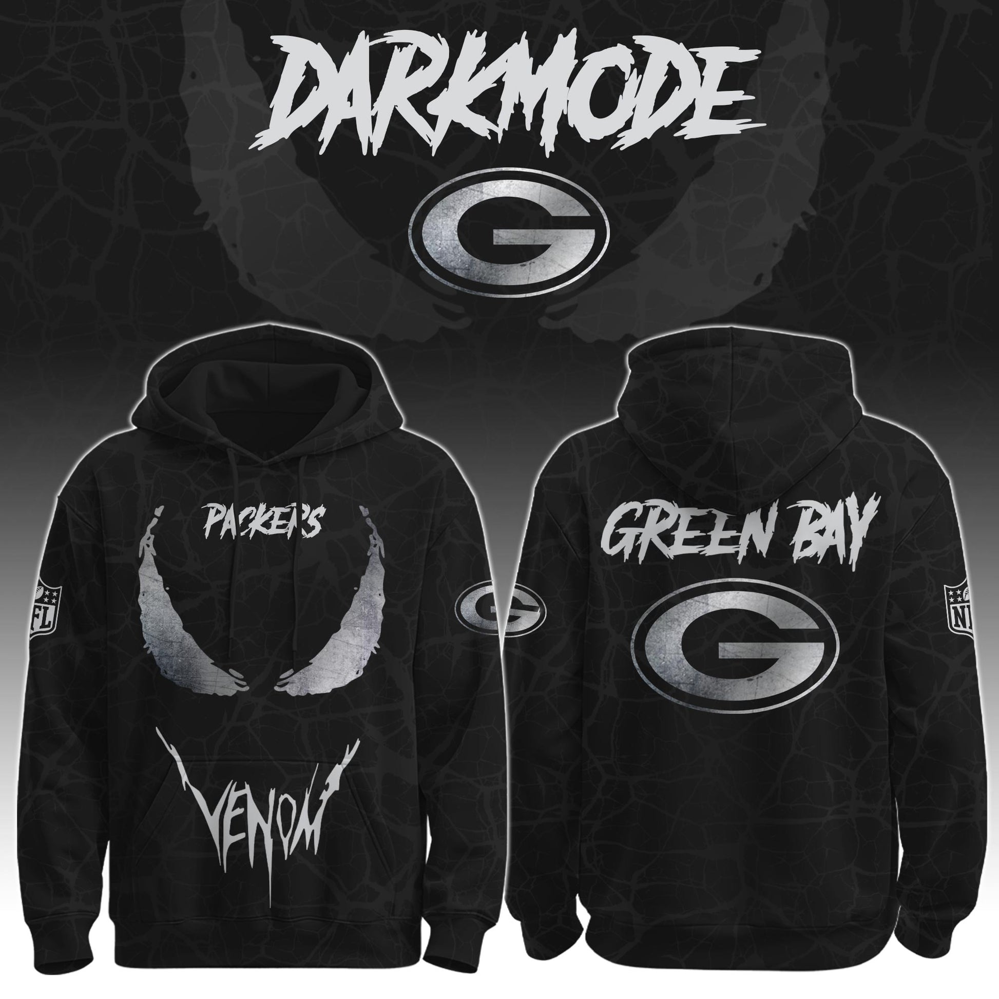 Packers x Venom Darkness Hoodie