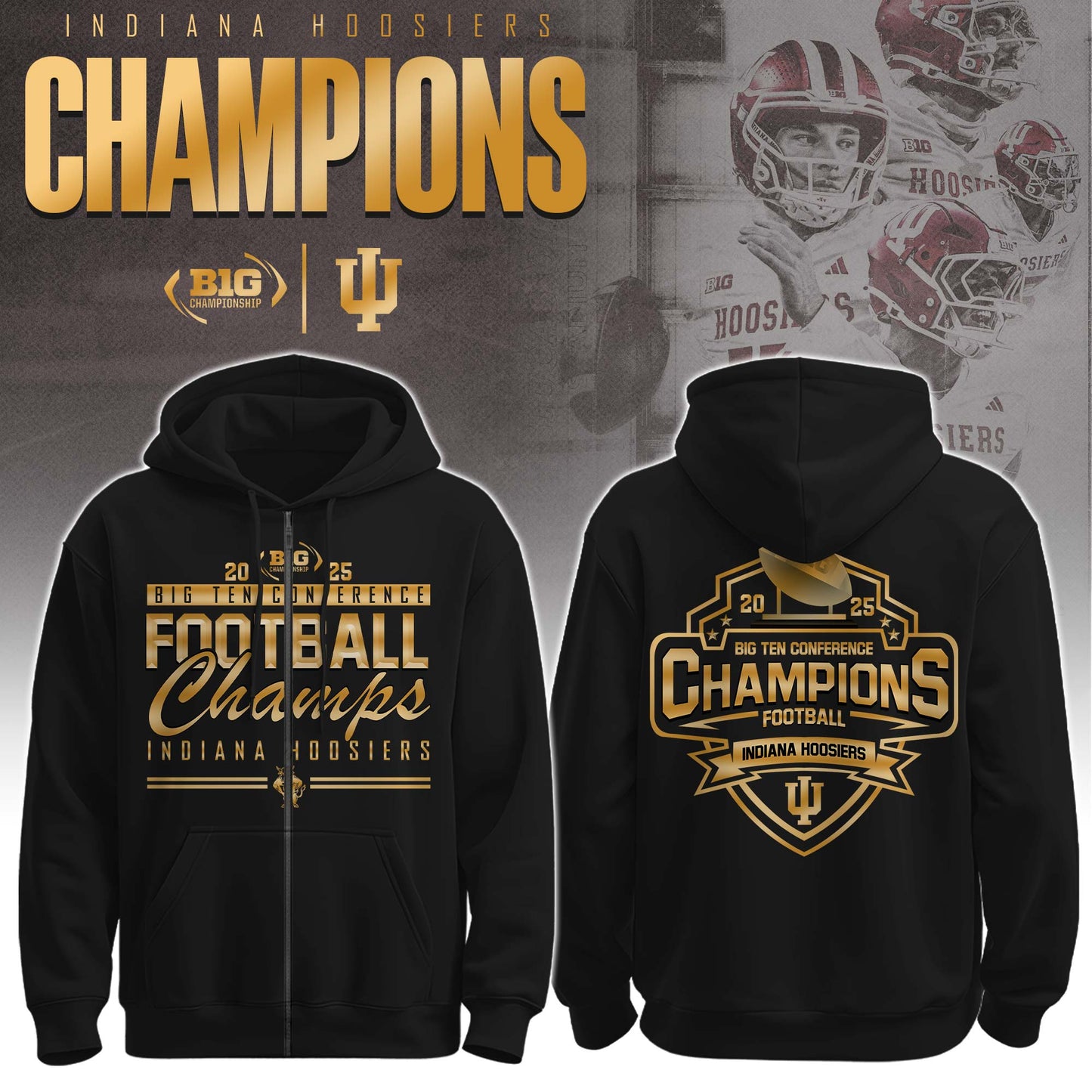 Indiana Hoosiers Champions H115 Hoodie Ver 1