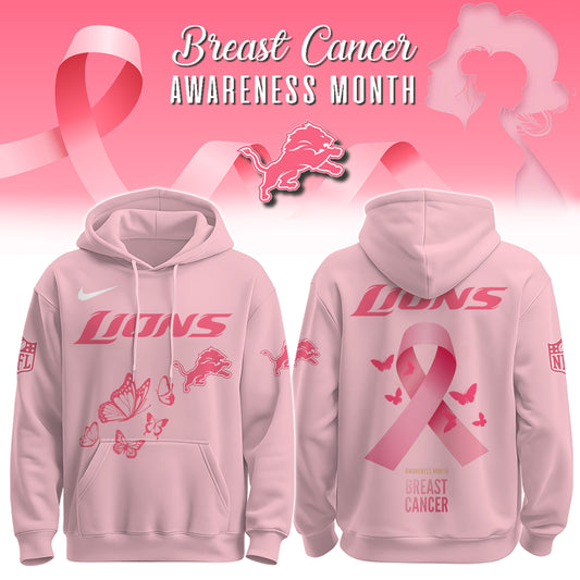 Lions Breast Cancer Awareness Edition Hoodie