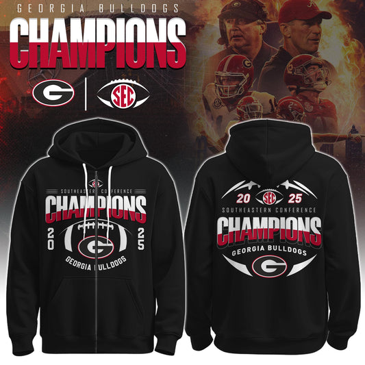 Georgia Champions Zip Hoodie Ver 1