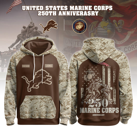 DET – U.S.M.C 250th Birthday Hoodie Limited Edions