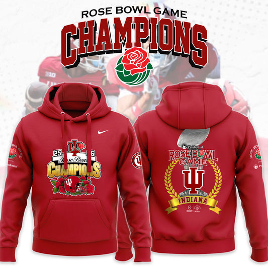 Indiana Hoosiers 2026 Rose Bowl Champions Limited Hoodie