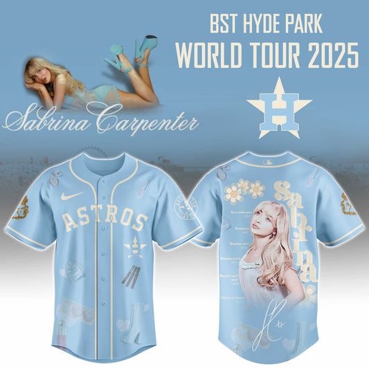 H Astros x Sabrina Carpenter "Short n’ Sweet Tour" Jersey Editions Limited +Selling Out Fast