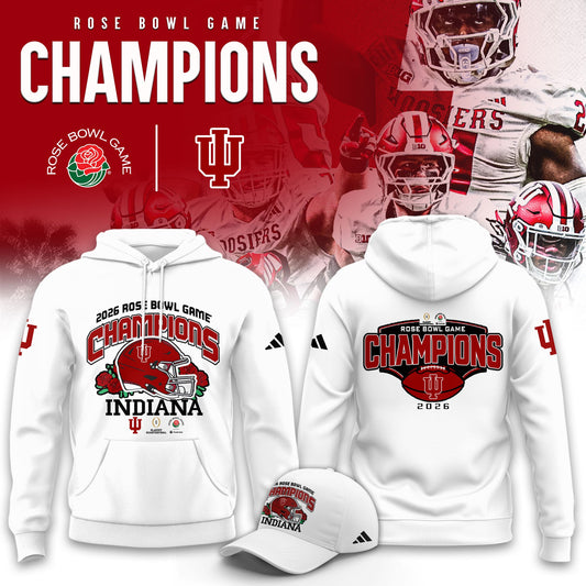 Indiana Hoosiers 2026 Rose Bowl Champions Limited Hoodie v2