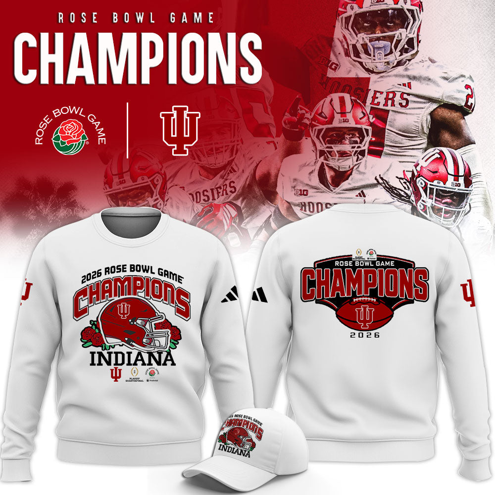 Indiana Hoosiers 2026 Rose Bowl Champions Limited Sweatshirt v2