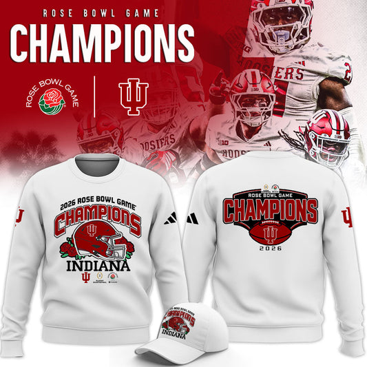 Indiana Hoosiers 2026 Rose Bowl Champions Limited Sweatshirt v2