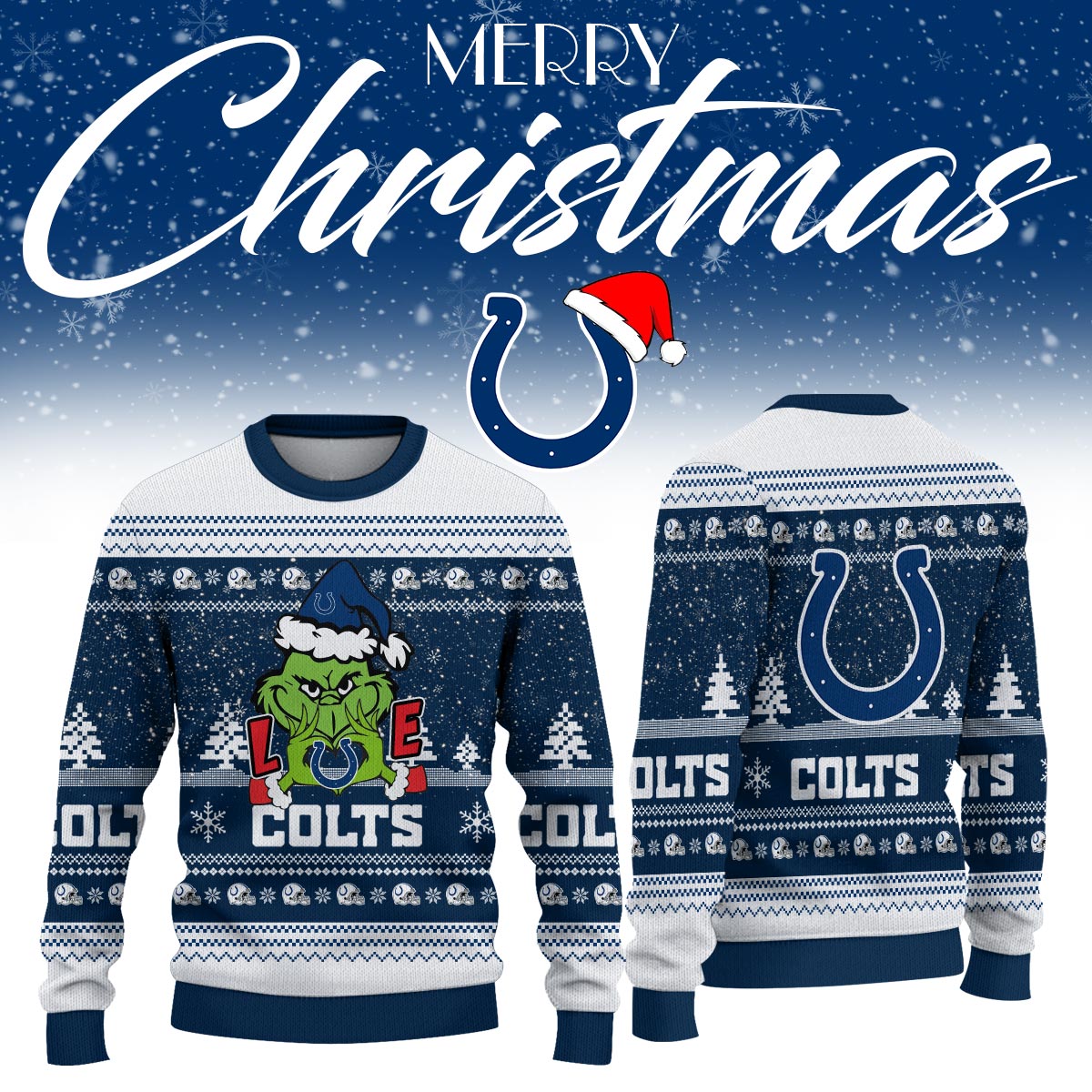 _Indianapolis Colts Limited Ugly Christmas Sweaters