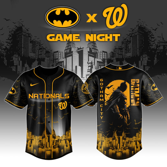 Washington Nationals x DC Batman Game Night Special Edition Jersey