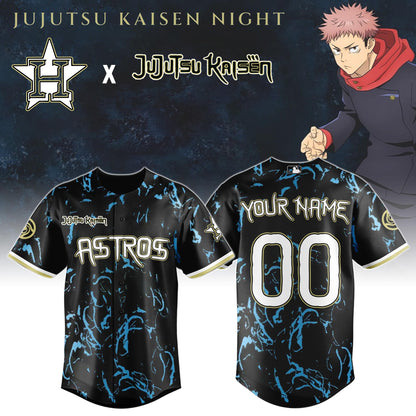 Houston Astros MLB x Jujutsu Kaisen Night Jersey Limited