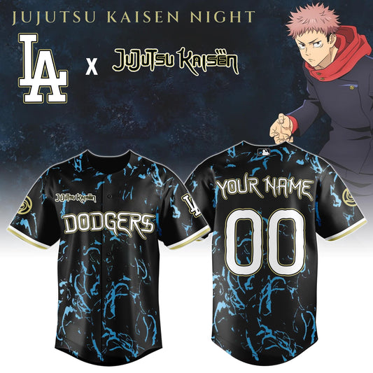 Los Angeles Dodgers MLB x Jujutsu Kaisen Night Jersey Limited