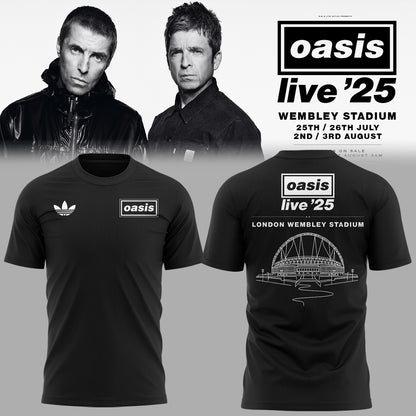 Oasis live 25 In Wembley Stadium Limited Edition T-Shirt