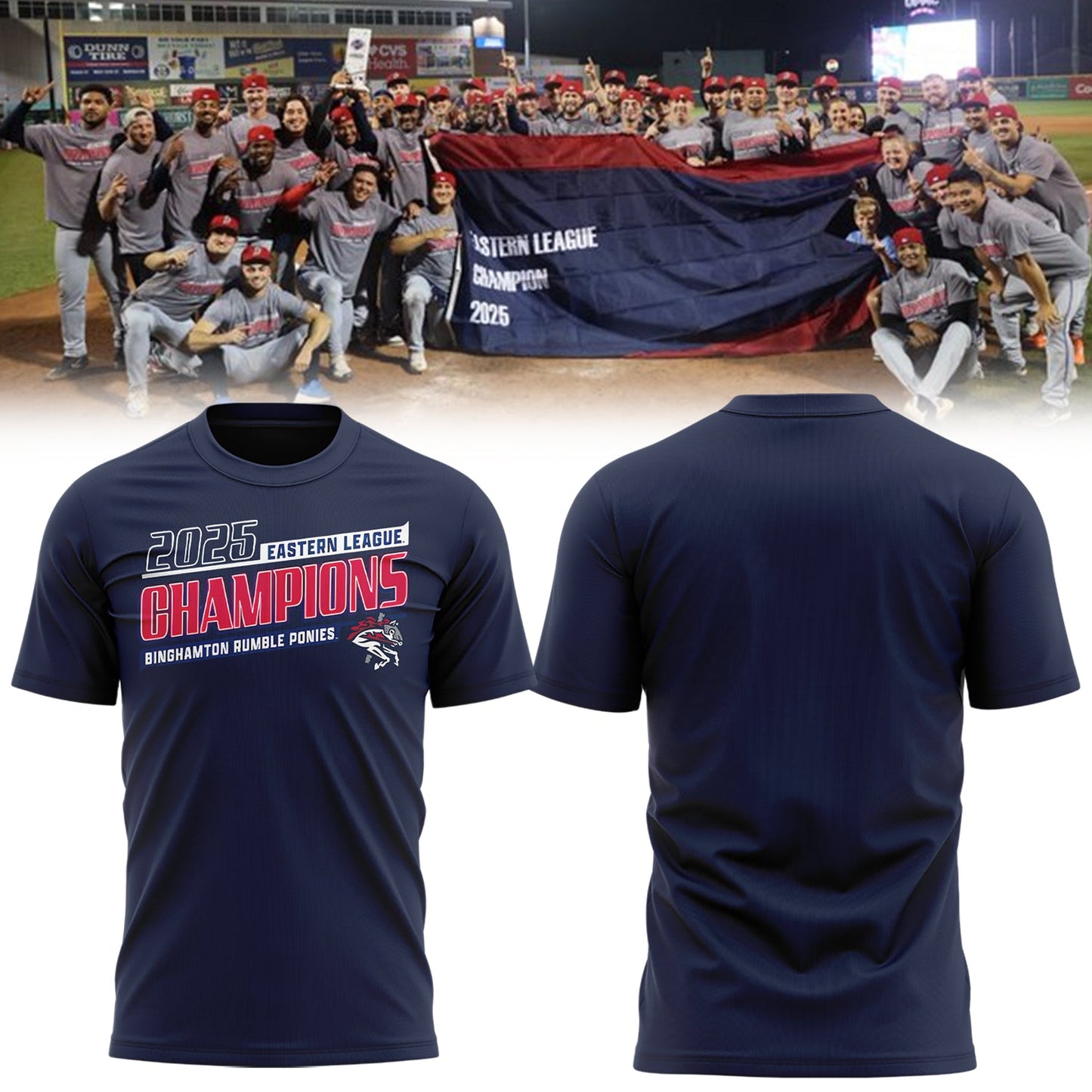 Limited Edition BINGRP 2025 Eastern League Champions Tshirt