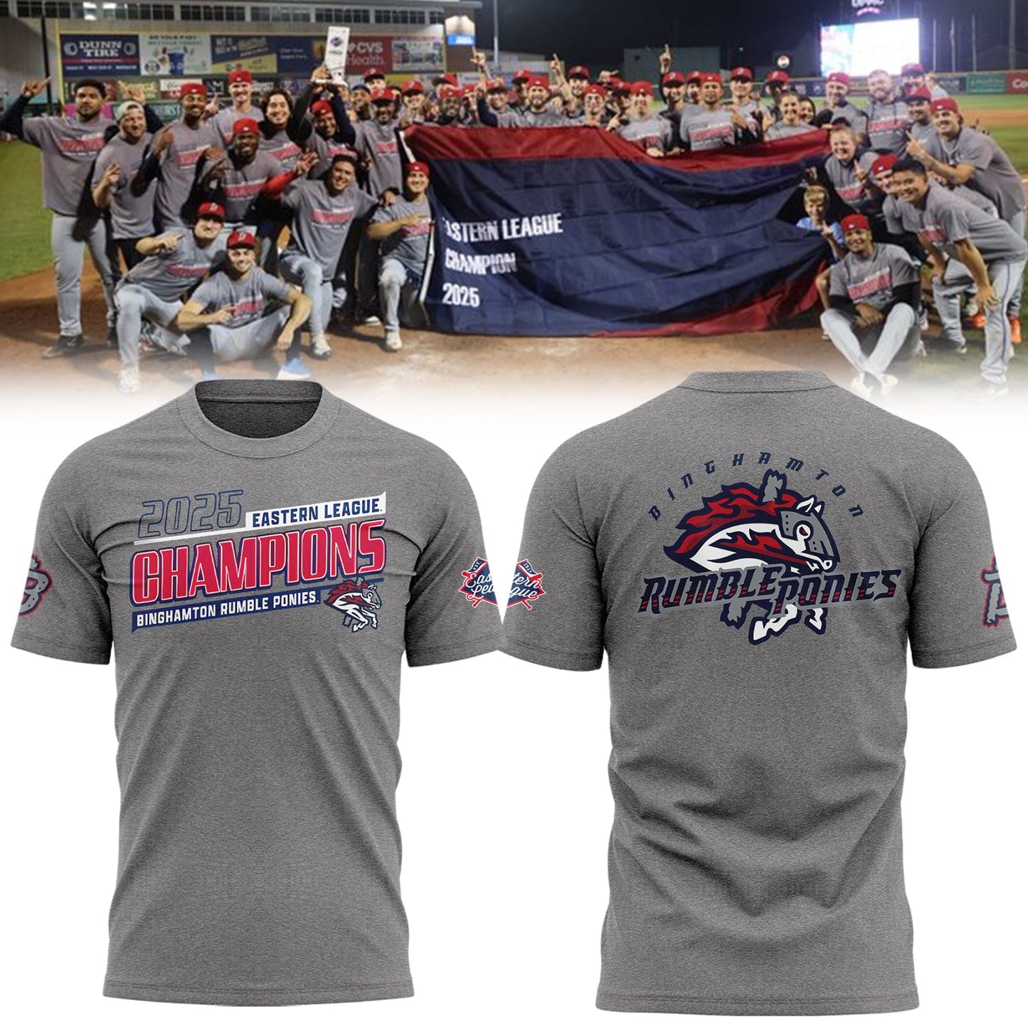Limited Edition BINGRP 2025 Eastern League Champions Tshirt