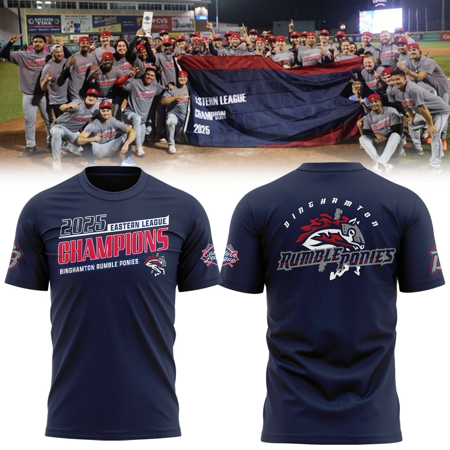 Limited Edition BINGRP 2025 Eastern League Champions Tshirt