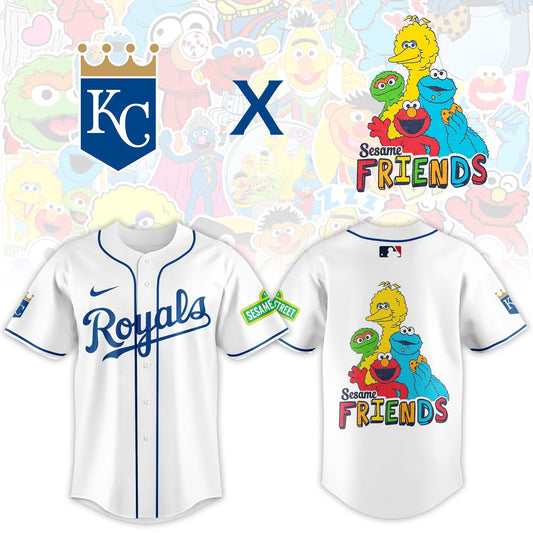 .Kansas City Royals 2025 Sesame Street Night Limited Jersey