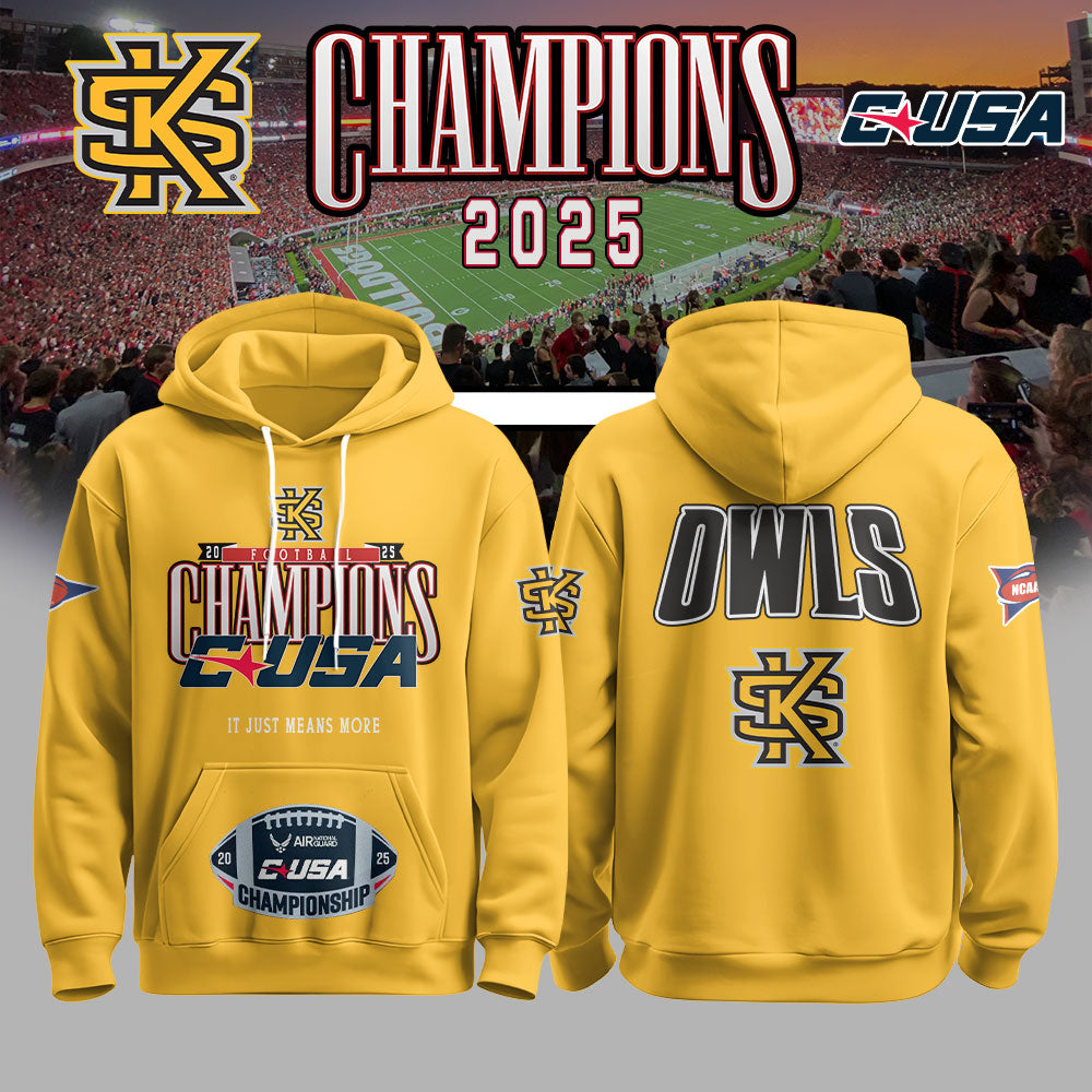 KENNESAW 2025 C-USA Football Conference Champions Hoodie Limited Edition 2