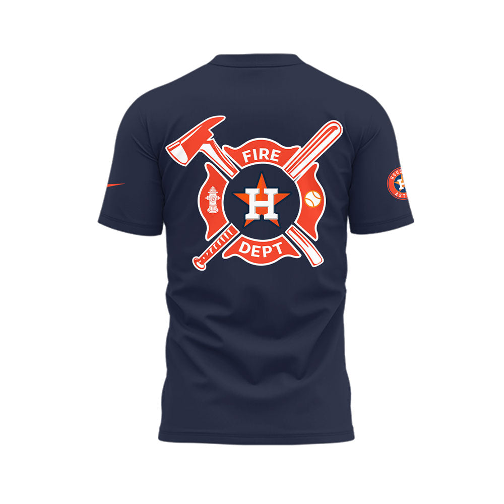 Astros x Firefighter Appreciation Night TShirt-LL250314008