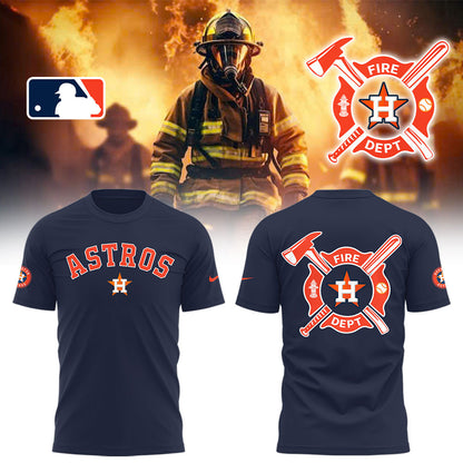 Astros x Firefighter Appreciation Night TShirt-LL250314008