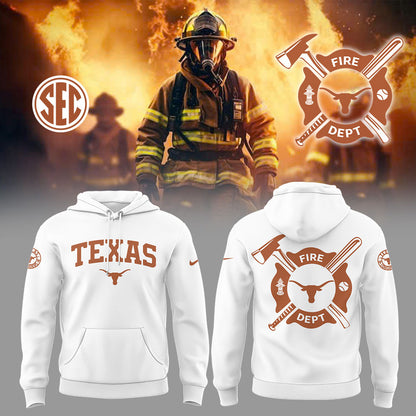 Texas Longhorns x Firefighter Appreciation Night Hoodie-LL250315002