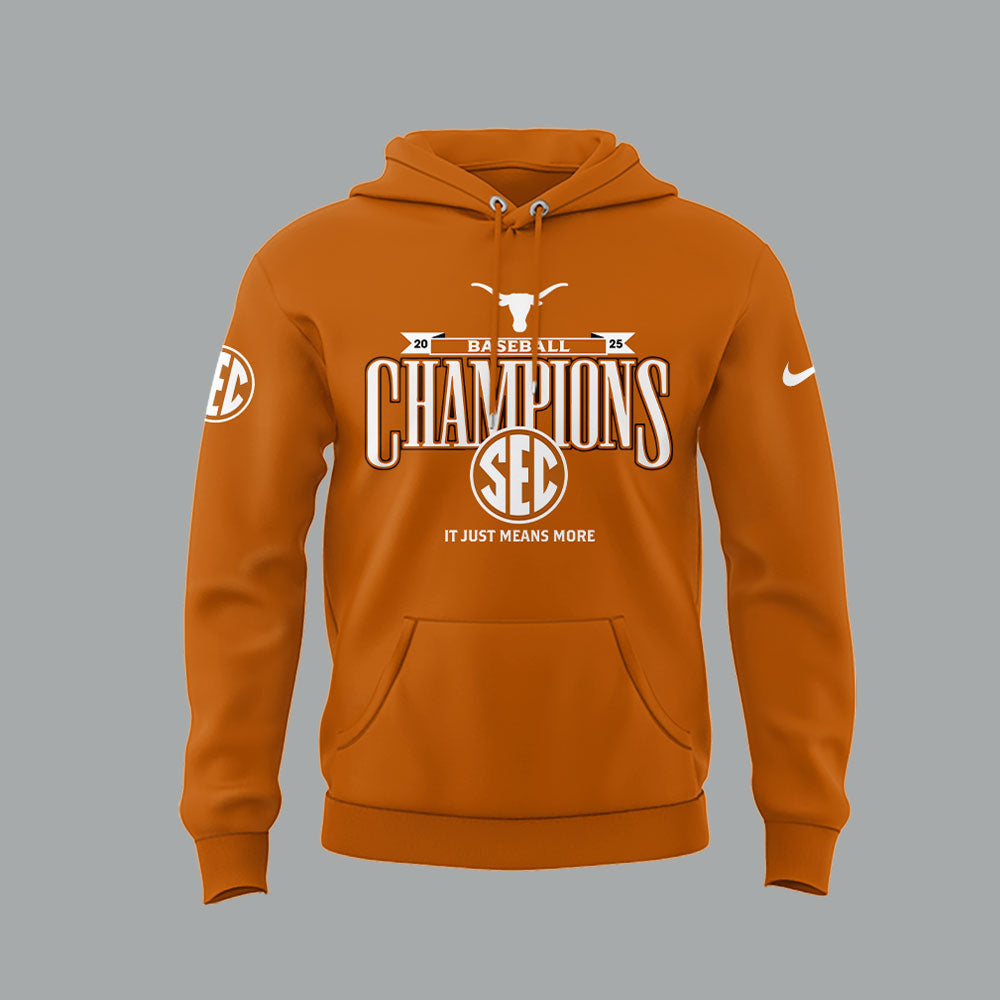 Limited EditonTexas Baseball x SEC CHAMPIONS Hoodie-LL250516010
