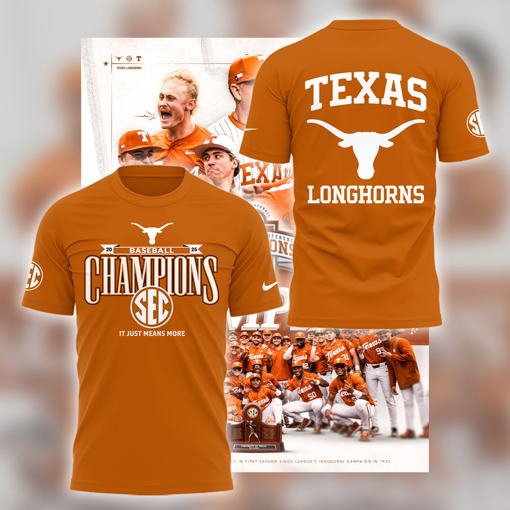 Limited EditonTexas Baseball x SEC CHAMPIONS TShirt-LL250516011