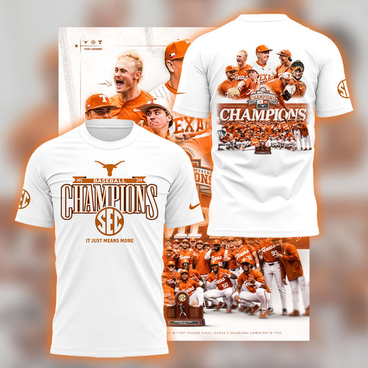 Limited EditonTexas Baseball x SEC CHAMPIONS TShirt-LL250516013