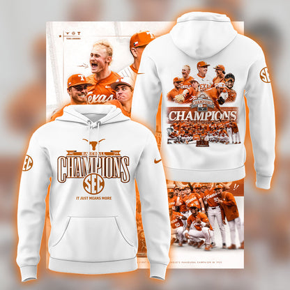 Limited EditonTexas Baseball x SEC CHAMPIONS Hoodie-LL250516014