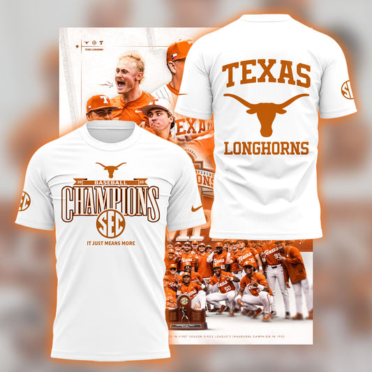 Limited EditonTexas Baseball x SEC CHAMPIONS TShirt-LL250516016