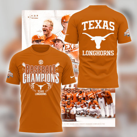 Limited EditonTexas Baseball x SEC CHAMPIONS TShirt-LL250516020
