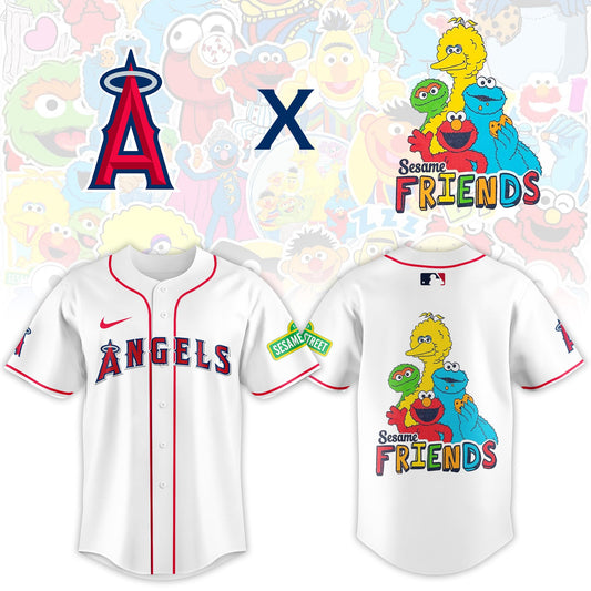.Los Angeles Angels 2025 Sesame Street Night Limited Jersey