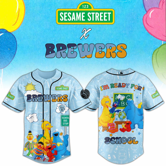 Brewers x Sesame Back to School Jersey
