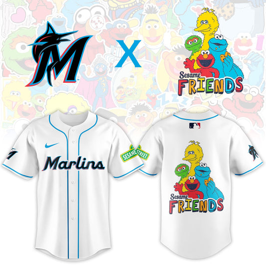 .Miami Marlins 2025 Sesame Street Night Limited Jersey