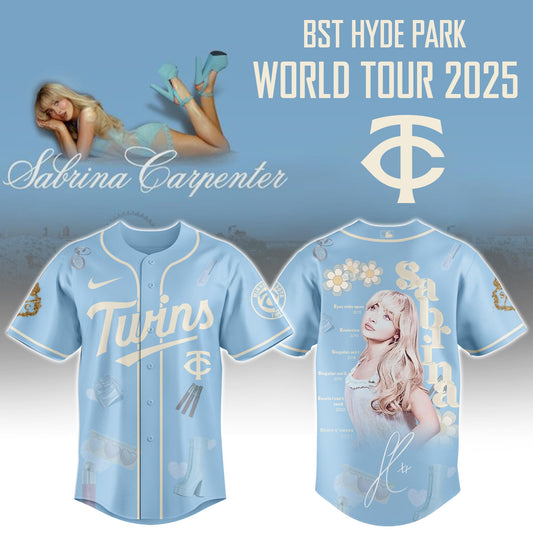 M Twins x Sabrina Carpenter "Short n’ Sweet Tour" Jersey Editions Limited +Selling Out Fast