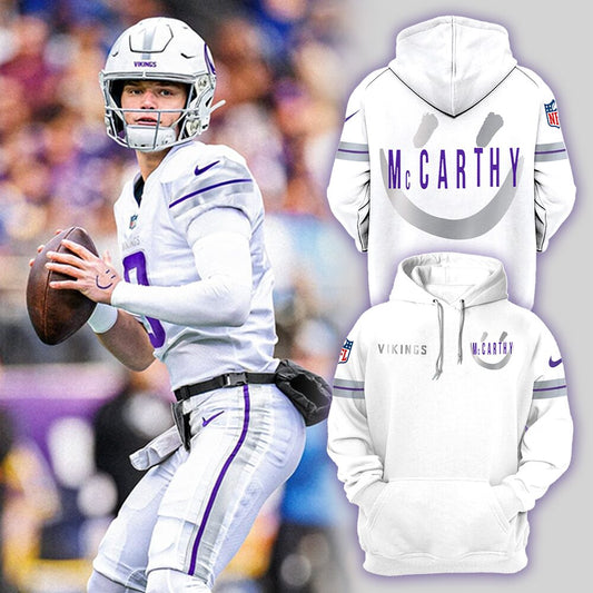 Minnesota Vikings NFL 2024 Limited Edition “Winter Warrior” Nike  J.J. McCarthy "Winter Warrior" Hoodie 2024