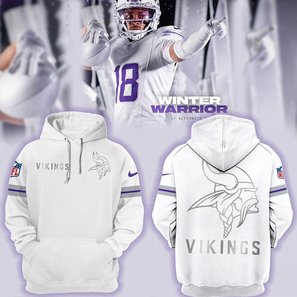 Minnesota Vikings NFL 2024 Limited Edition “Winter Warrior” Nike  Hoodie 2024