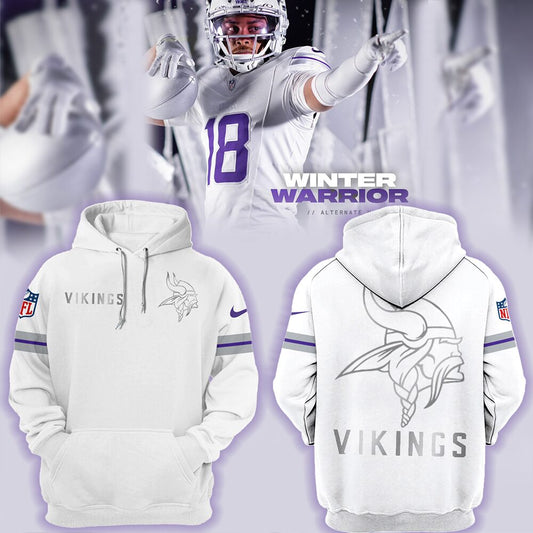 Minnesota Vikings NFL 2024 Limited Edition “Winter Warrior” Nike  Hoodie 2024
