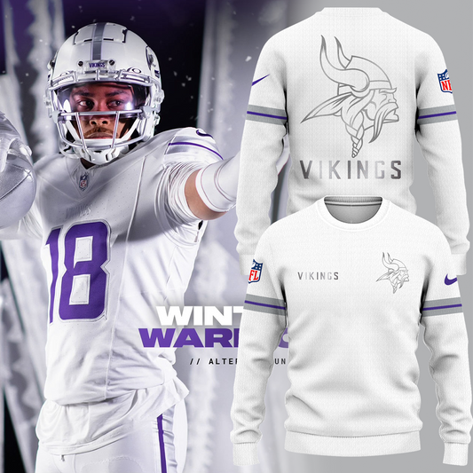 Minnesota Vikings NFL 2024 Limited Edition “Winter Warrior” Nike “Winter Warrior” 2024 Sweater-PU14062402